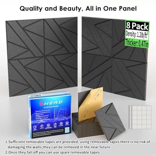 Paquete de 8 Paneles de Pared Autoadhesivos -io Blanco - Imagen 8