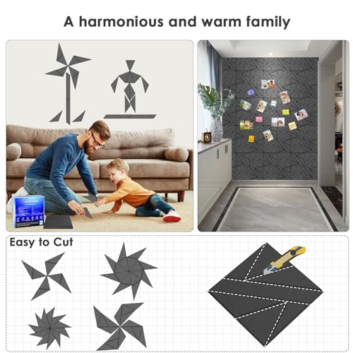 Paquete de 8 Paneles de Pared Autoadhesivos -io Blanco - Imagen 5