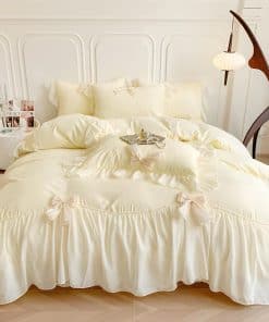 Juego de Funda Nórdica King Size Rvciby Amarilla, 3 Piezas