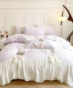 Fundas de Edredón Rvciby Morado para Cama Matrimonial,