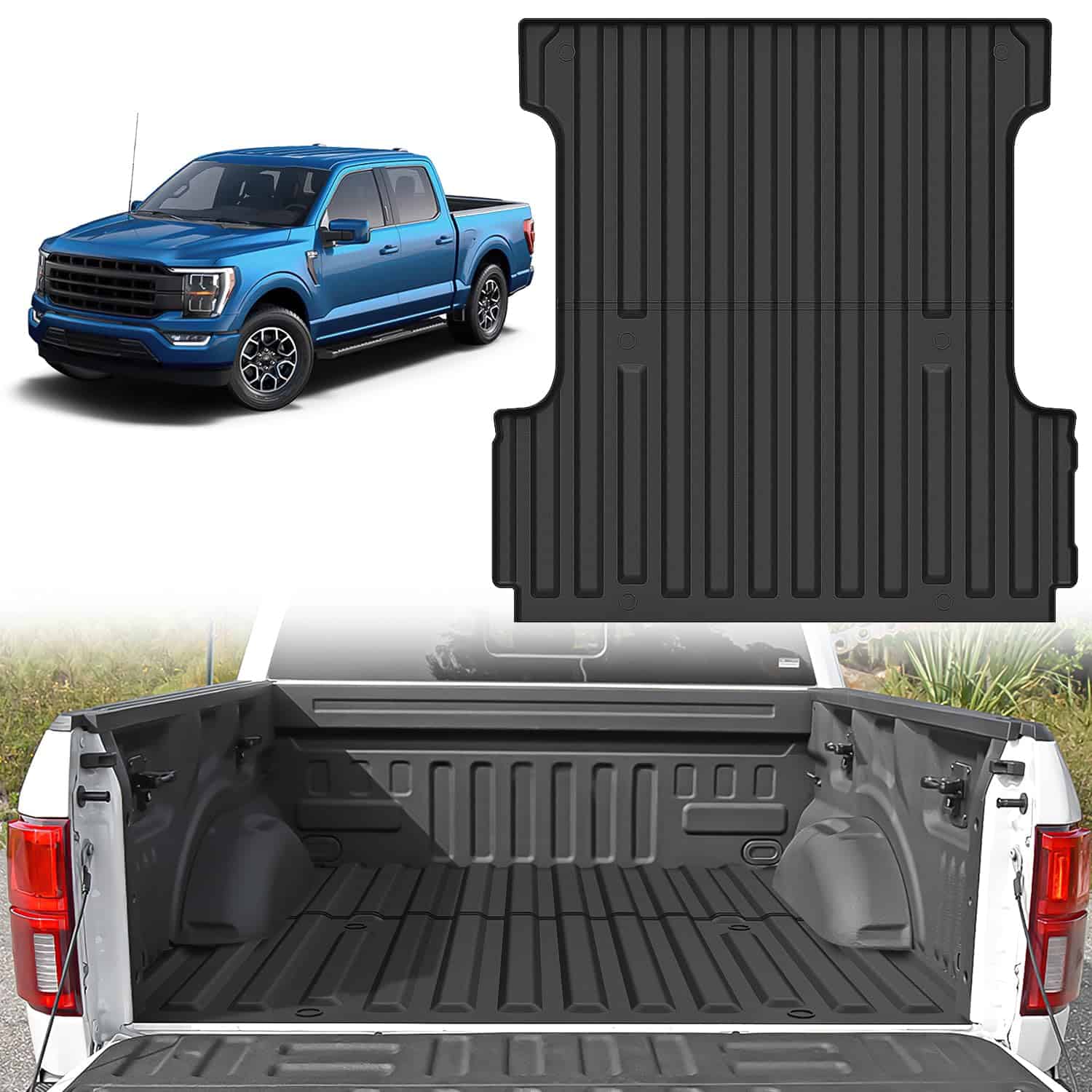 Tapete para cama de camioneta Nilight para Ford F150
