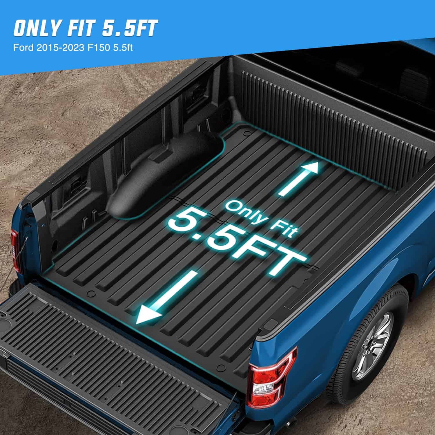 Tapete para cama de camioneta Nilight para Ford F150 - Imagen 3