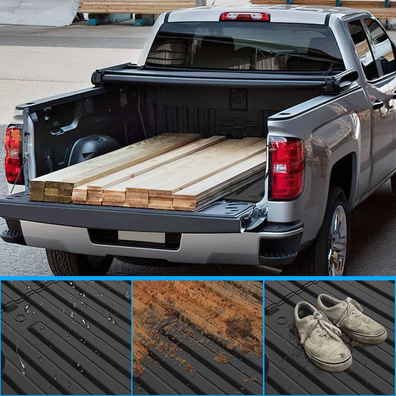 Tapete para cama de camioneta Nilight para Ford F150 - Imagen 6