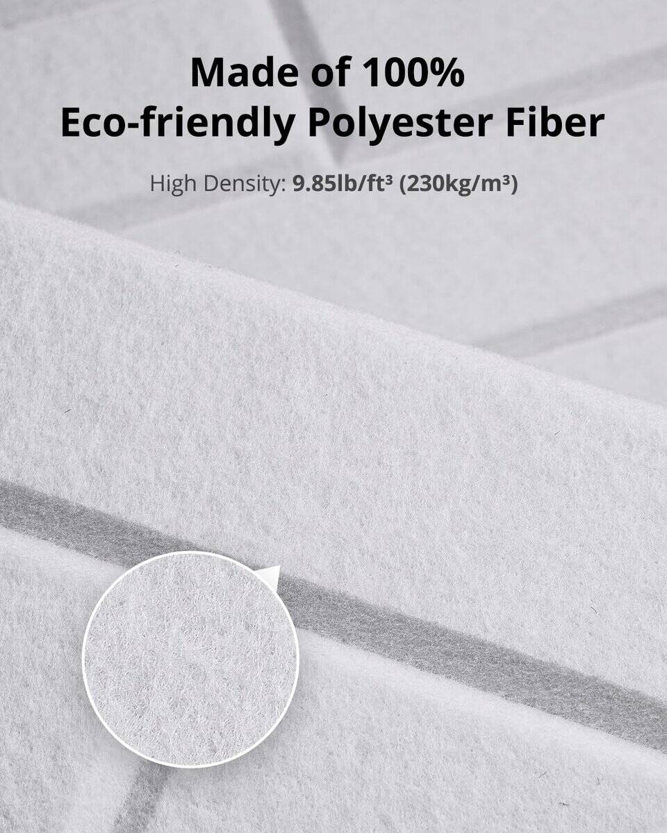 12 Pack Paneles Acústicos 12"X12"X0.4" Paneles de Espuma de - Imagen 4