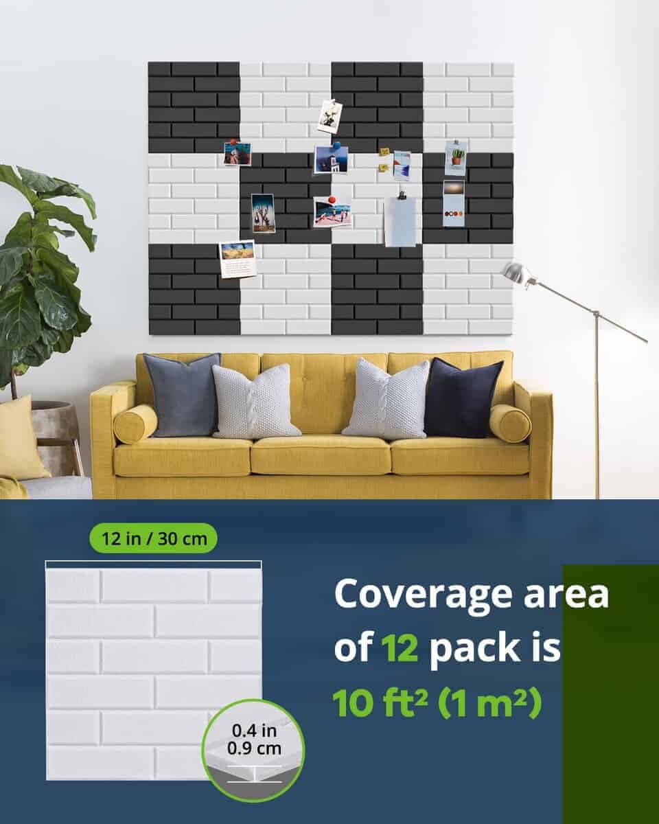 12 Pack Paneles Acústicos 12"X12"X0.4" Paneles de Espuma de - Imagen 8