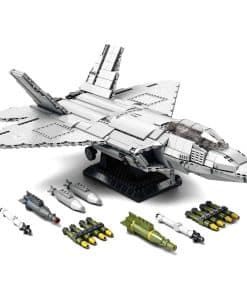 Set de bloques de construcción NUTCRACKER Fighter Jet -