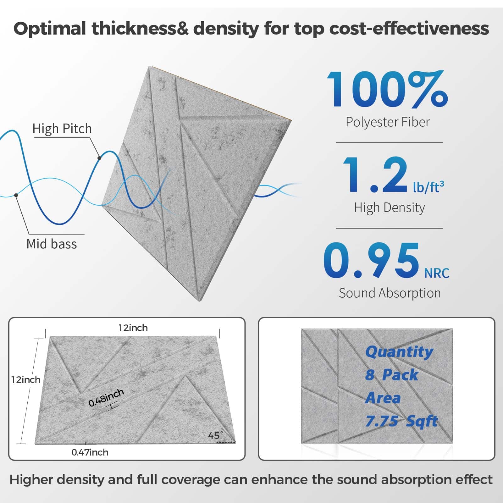 Paquete de 8 Paneles de Pared Autoadhesivos -Gris - Imagen 7