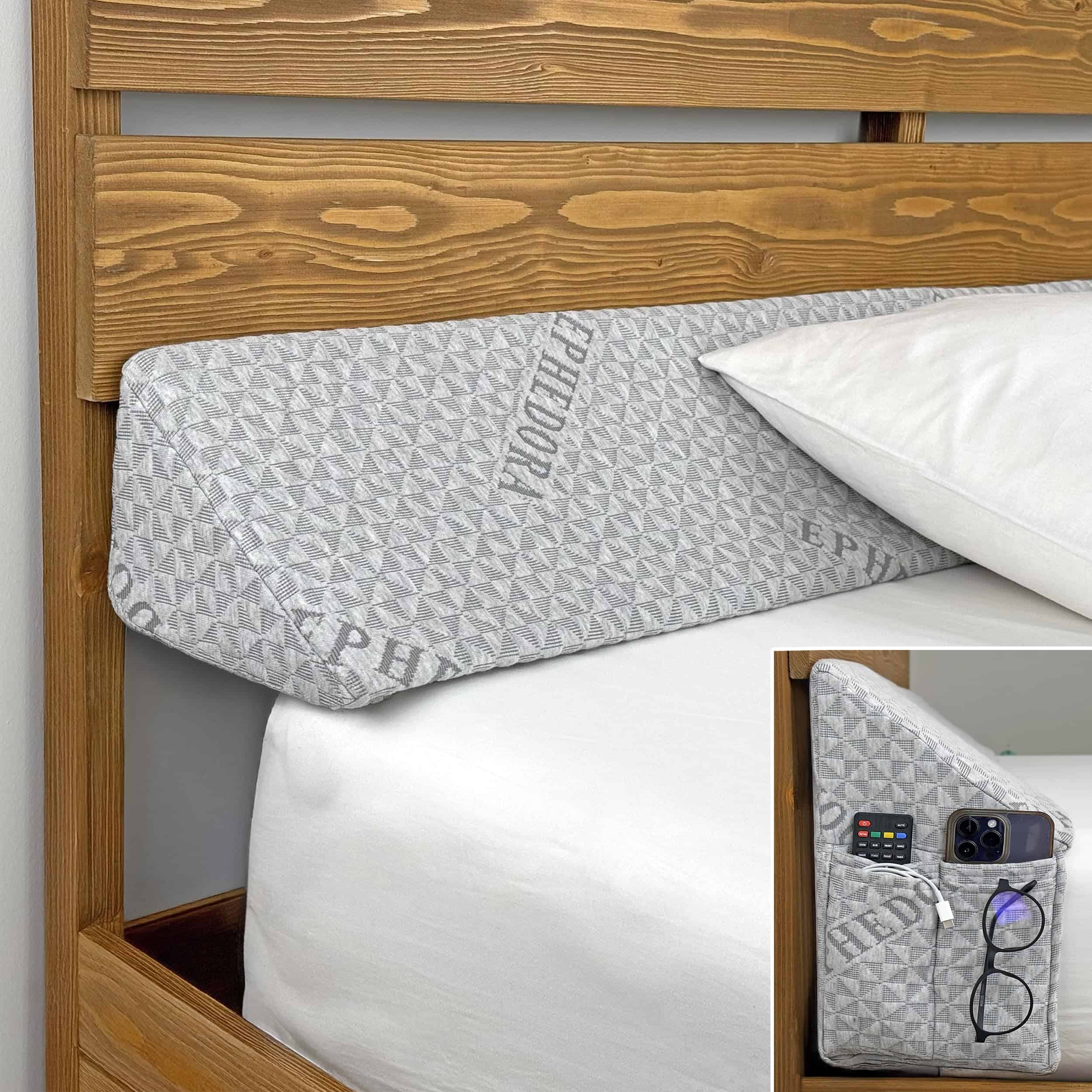 Cojín triangular de cuña para cama EPHEDORA para brecha de