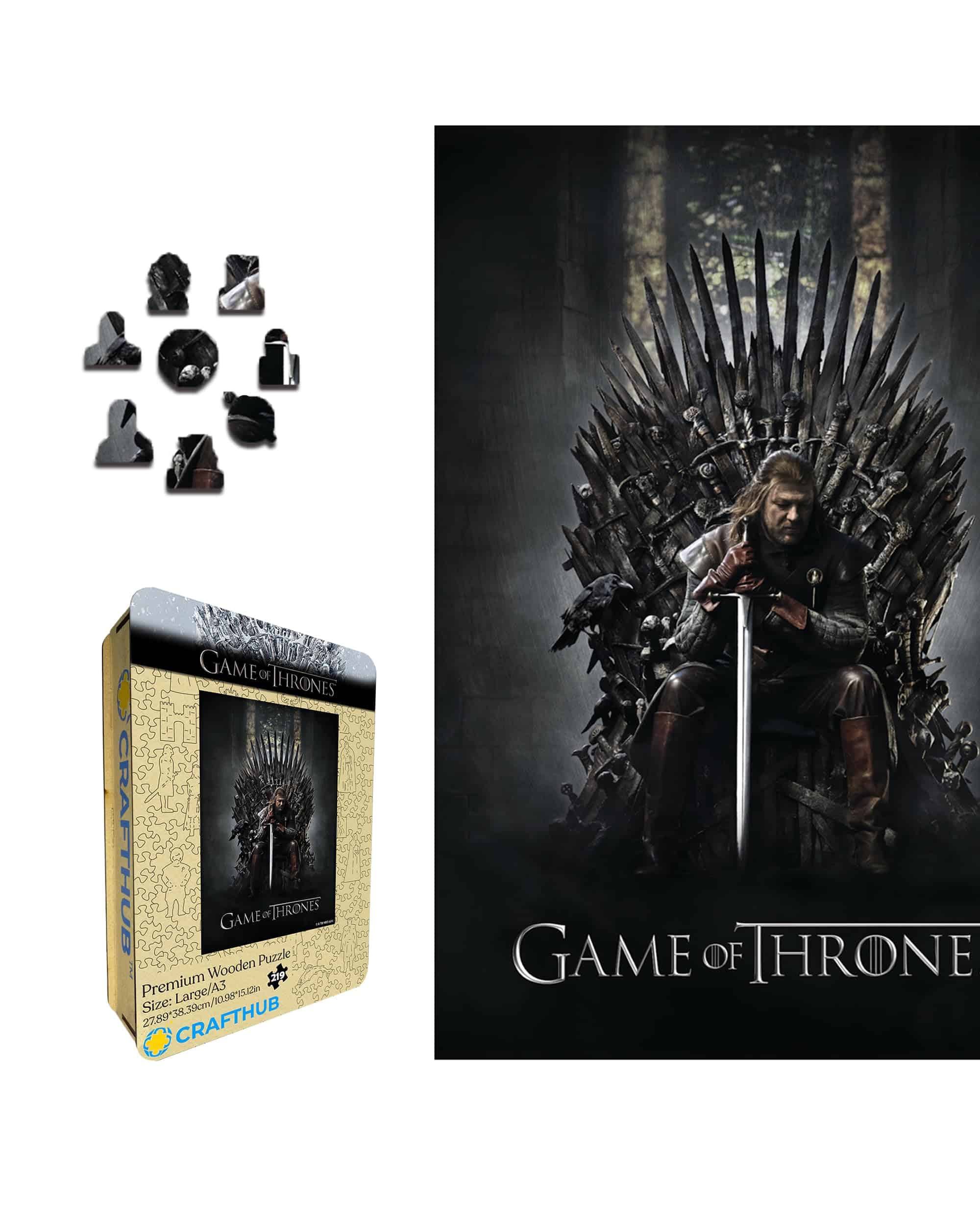 Rompecabezas de madera Game of Thrones de Crafthub para