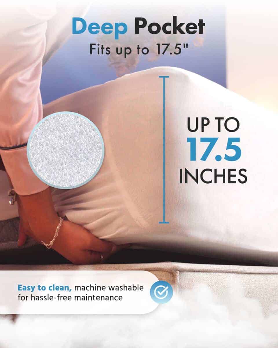 Protector de Colchón Impermeable Premium Tamaño Queen | - Imagen 6