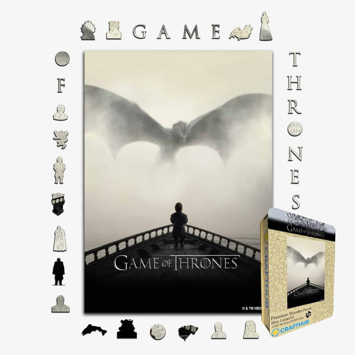 Rompecabezas de madera CraftHub Game of Thrones para