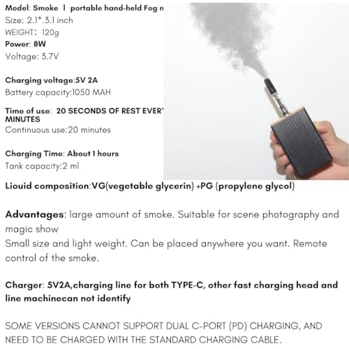 Máquina de Humo Mini, Máquinas de Humo para Eventos al Aire - Imagen 11