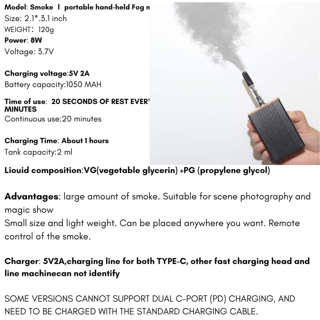 Máquina de Humo Mini, Máquinas de Humo para Eventos al Aire - Imagen 8