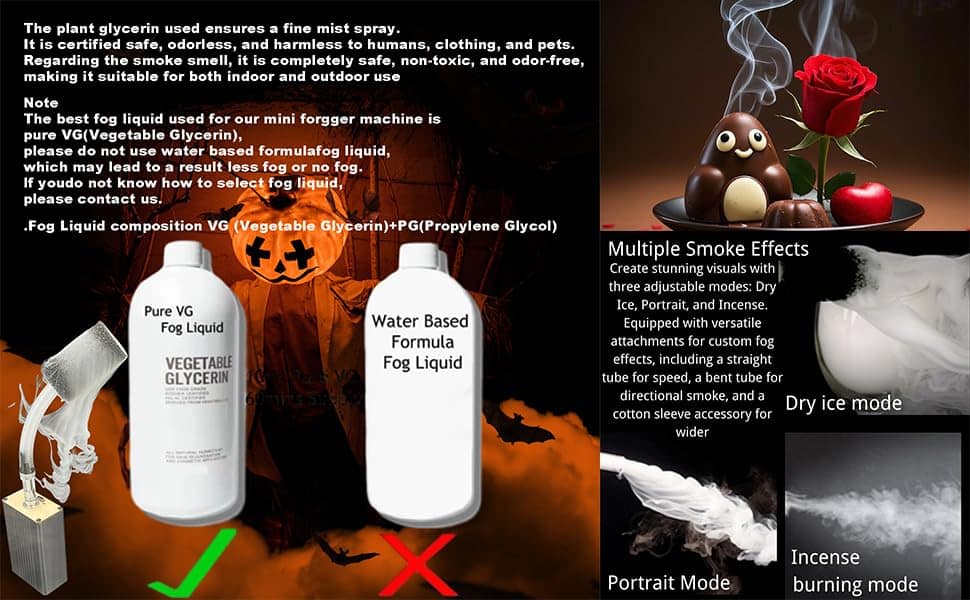 Máquina de Humo Mini, Máquinas de Humo para Eventos al Aire - Imagen 6