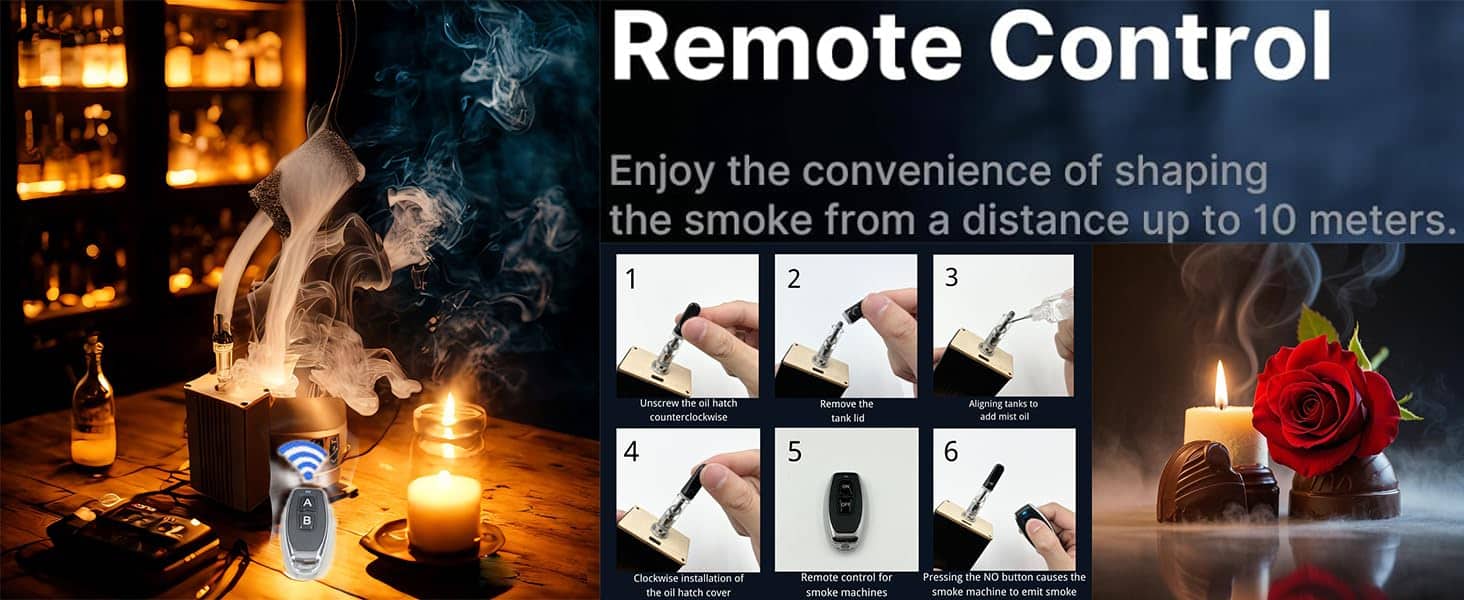 Máquina de Humo Mini, Máquinas de Humo para Eventos al Aire - Imagen 5