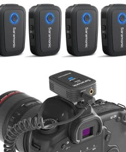 Sistema de micrófono inalámbrico de solapa de 4 canales