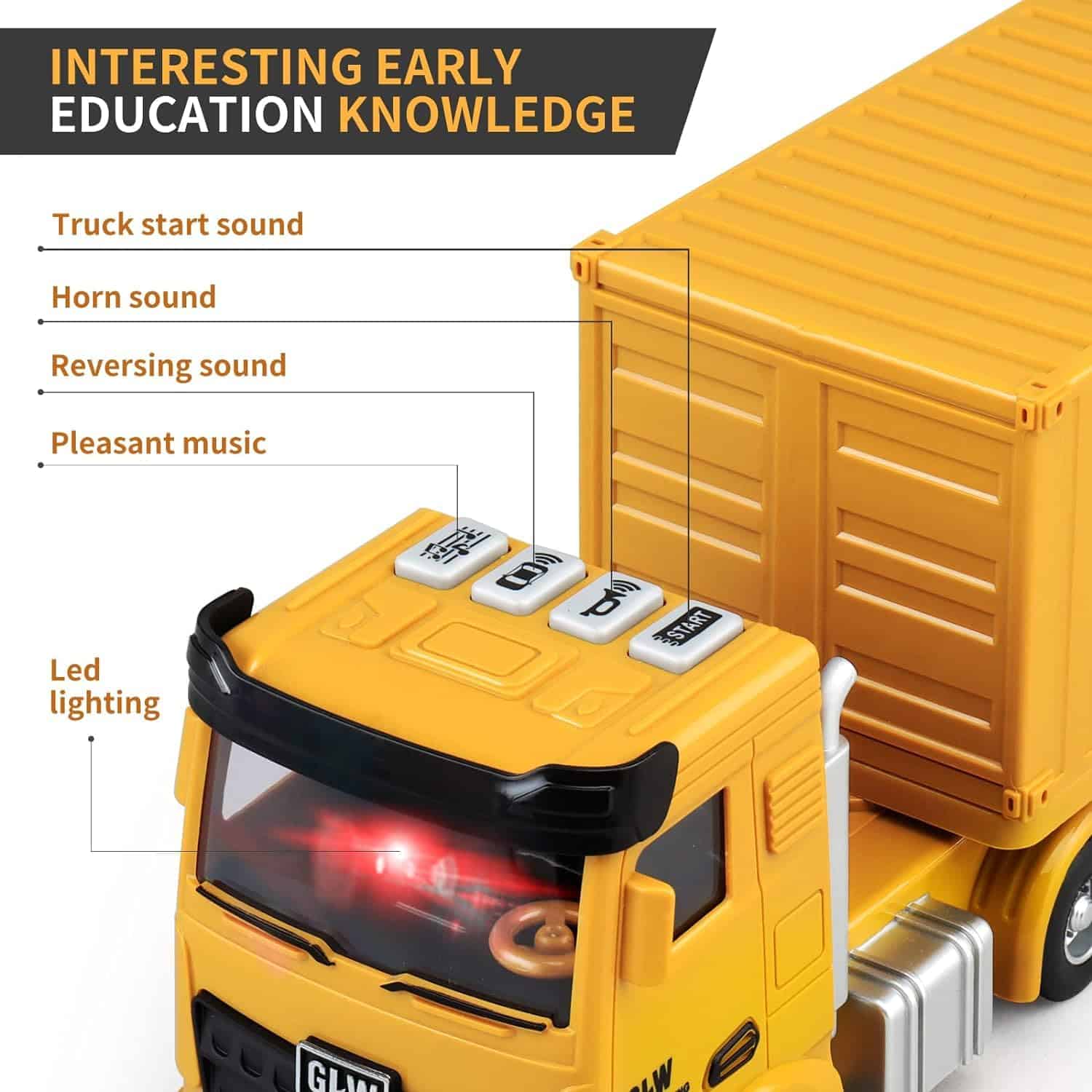 Set de Juguetes de Camiones de Construcción para Niños con - Imagen 8