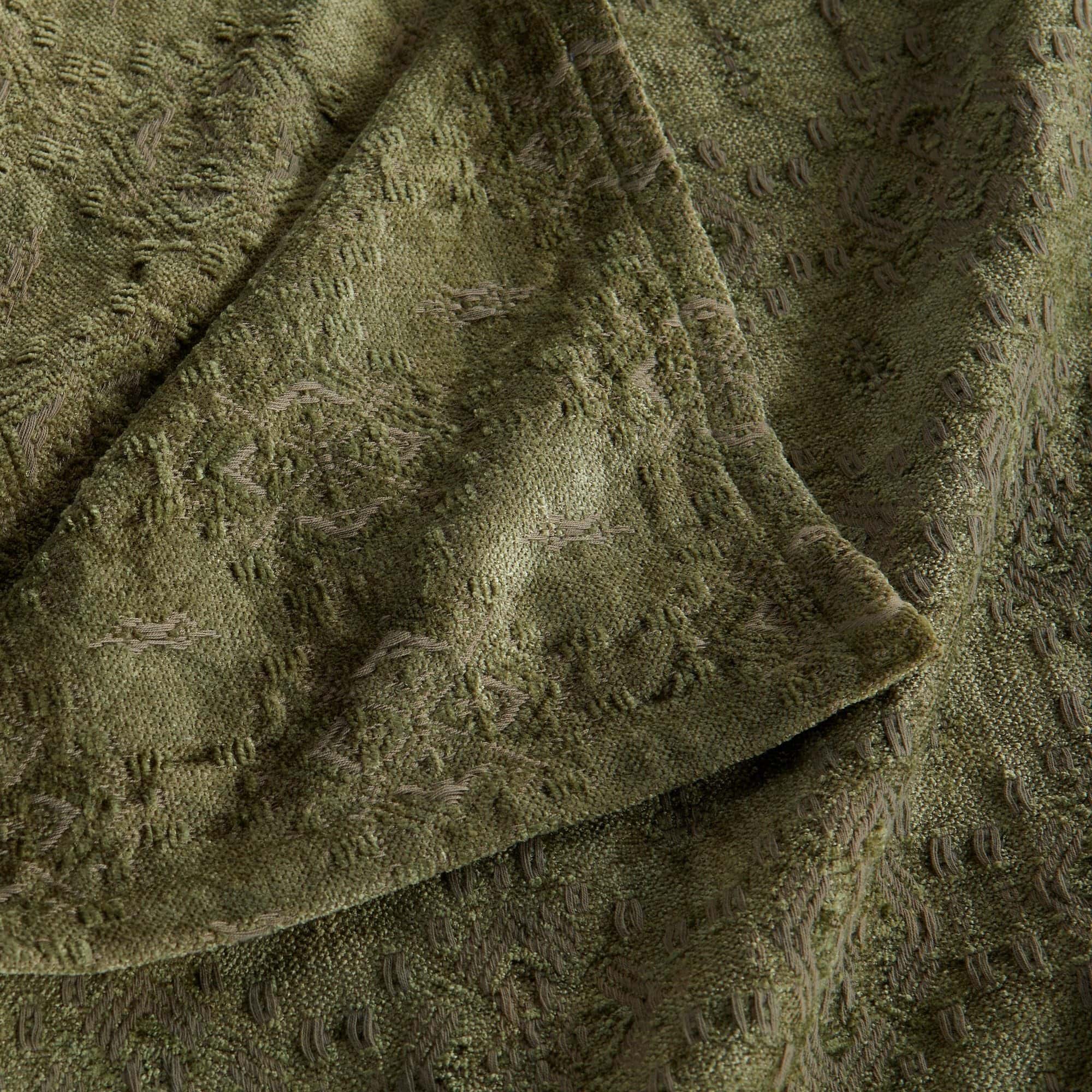 Manta de Chenille Jacquard | Textura BoHo para -Salvia - Imagen 9