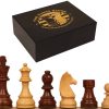Piezas de ajedrez Staunton de Caballero Alemán de The Chess