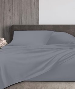 Juego de sábanas de DrSleeep 100% viscosa -Gris Claro