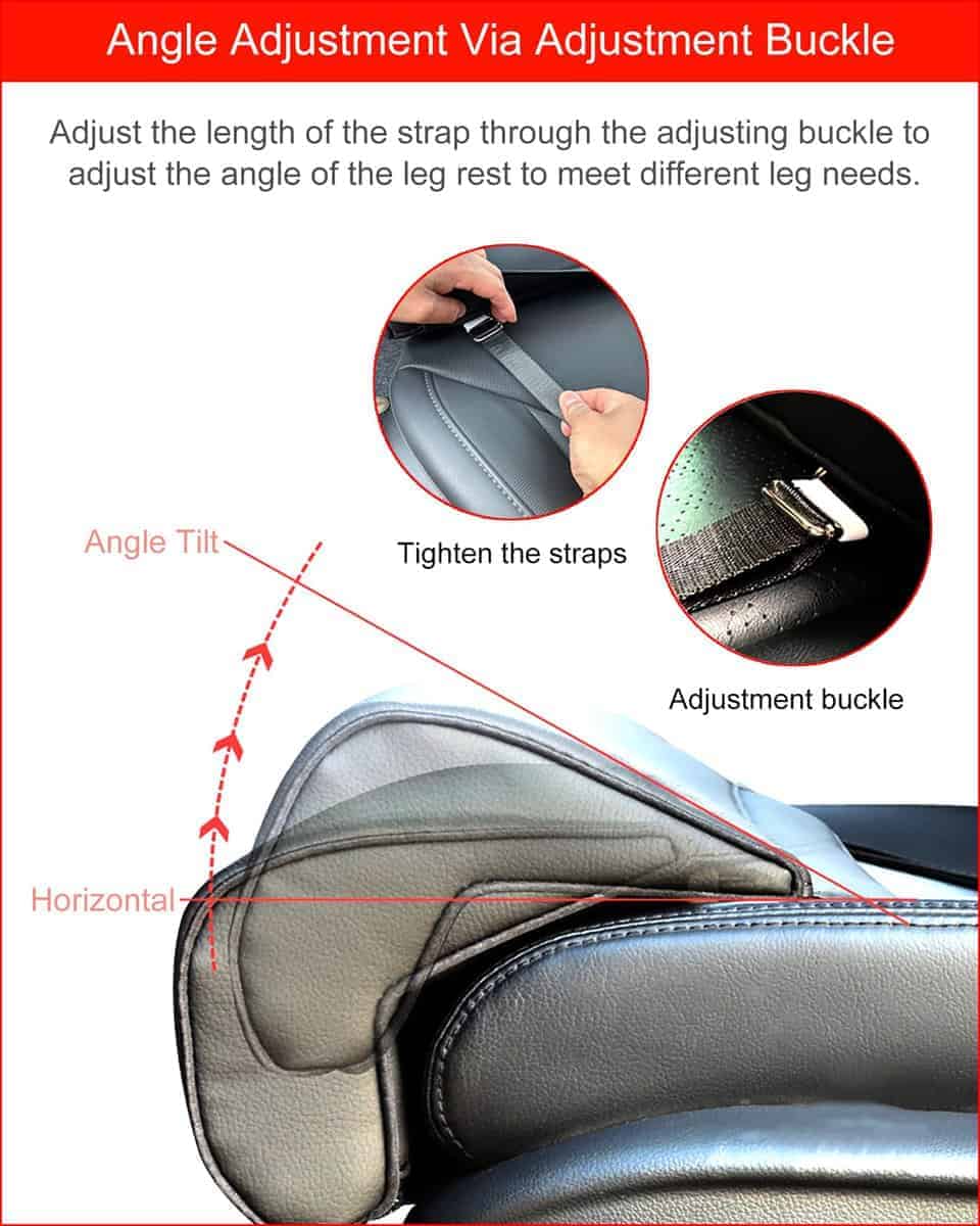 Pianotlbosx Soporte para Pierna de Coche Extensor de Pierna - Imagen 6