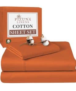 Juego de sábanas de 100% algodón Pizuna Pure Twin XL,