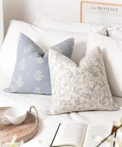 Funda de cojín decorativa floral SageSelvas 18x18 juego de