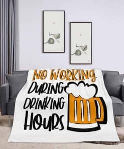 Manta de Tiro 60x80 Pulgadas, No Trabajar Durante Horas de