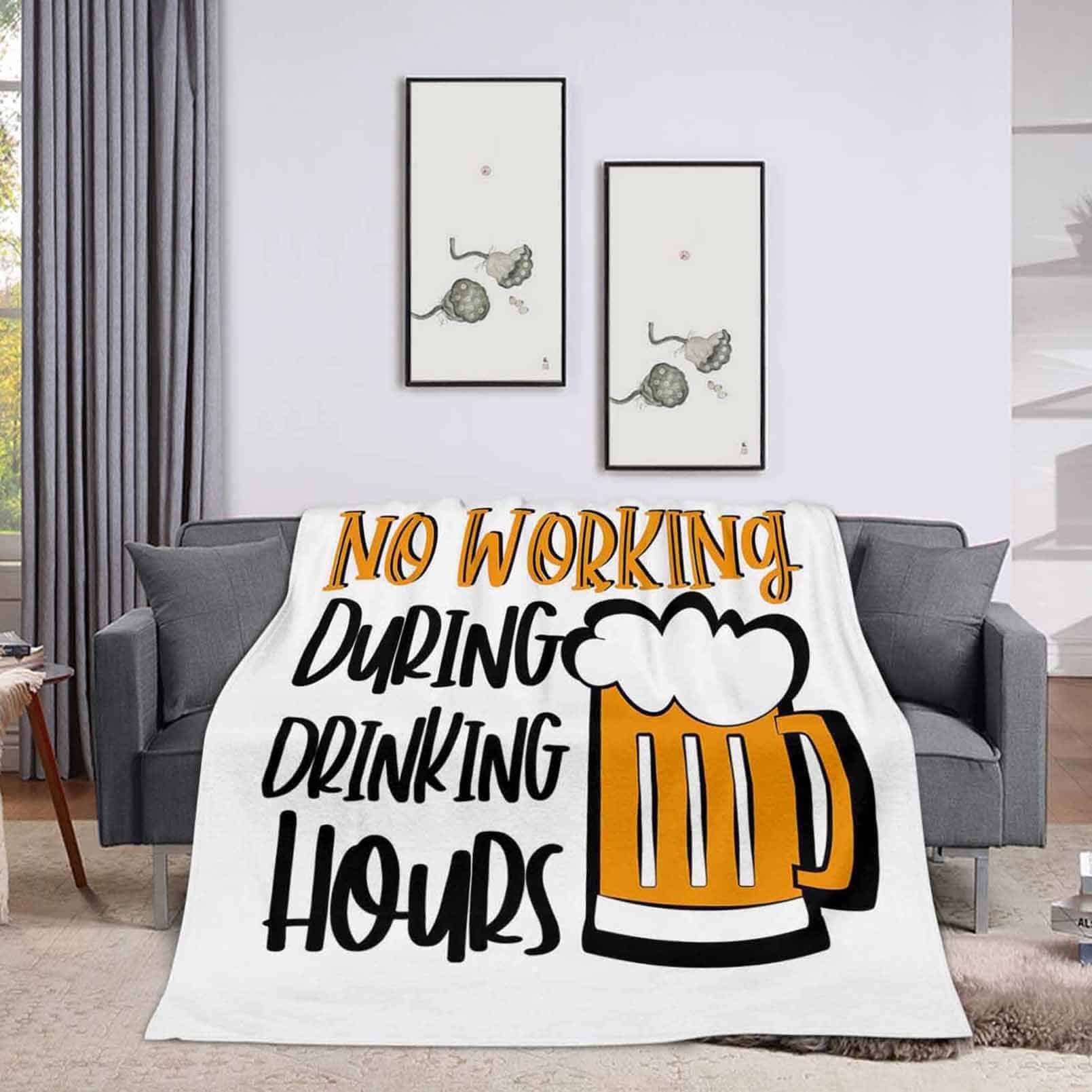 Manta de Tiro 60x80 Pulgadas, No Trabajar Durante Horas de