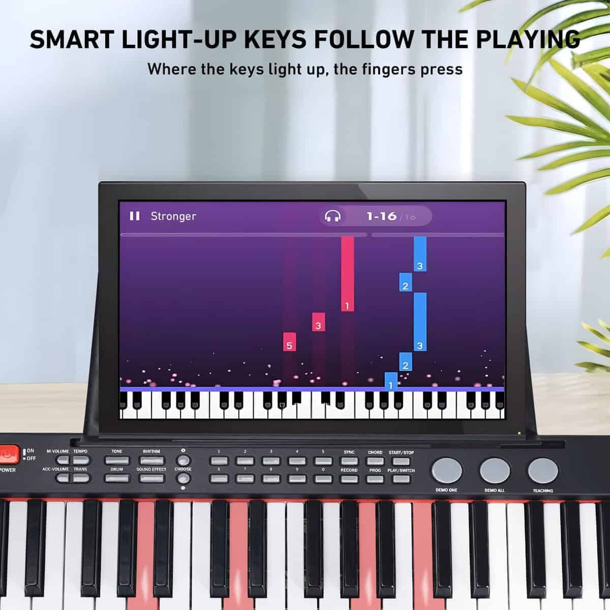 Piano de Teclado Lexington de 61 Teclas, Conjunto Completo - Imagen 6