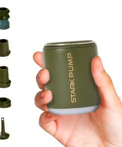 Bomba de aire portátil con linterna exterior, Bomba