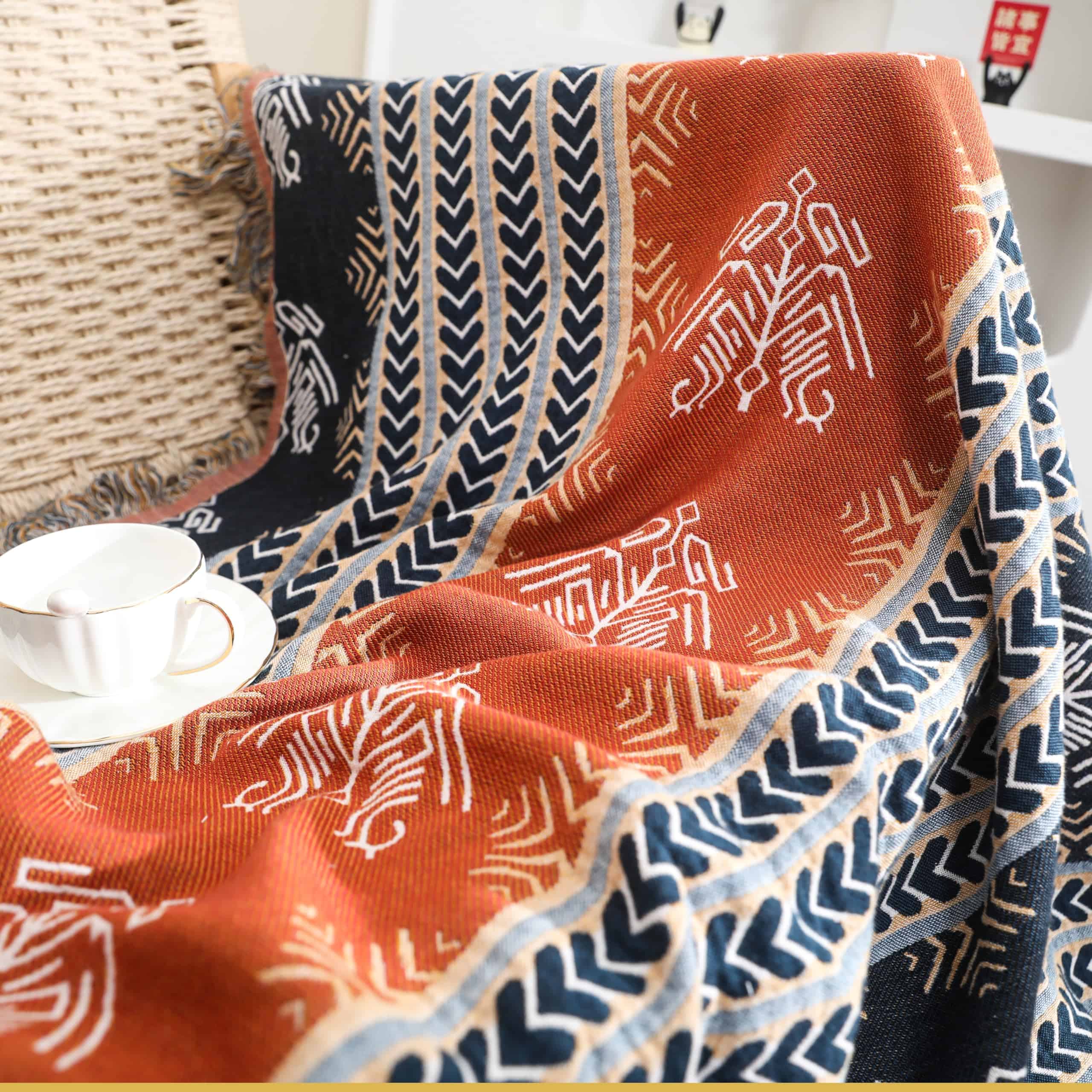 Manta de Algodón Ligera Boho de NIFTYLOOM 60''x80'' - Manta - Imagen 6