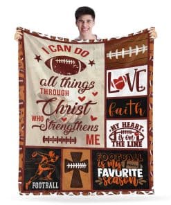 Manta de Felpa de Fútbol Increíble para Hombres, Niños y