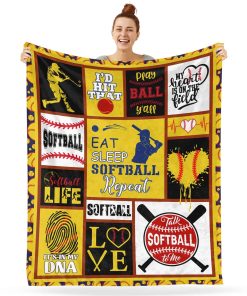 Mantas acogedoras de forro polar de béisbol para niños y