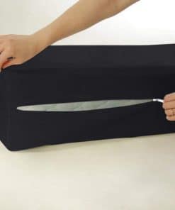 Sábana Ajustable con Cremallera - Tamaño Short -Negro Median