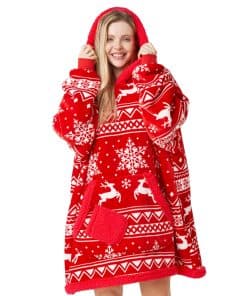 Manta con capucha para Navidad Giggling Getup para mujeres
