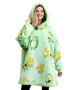 Manta con Capucha Gigante de Forro Polar Sherpa para