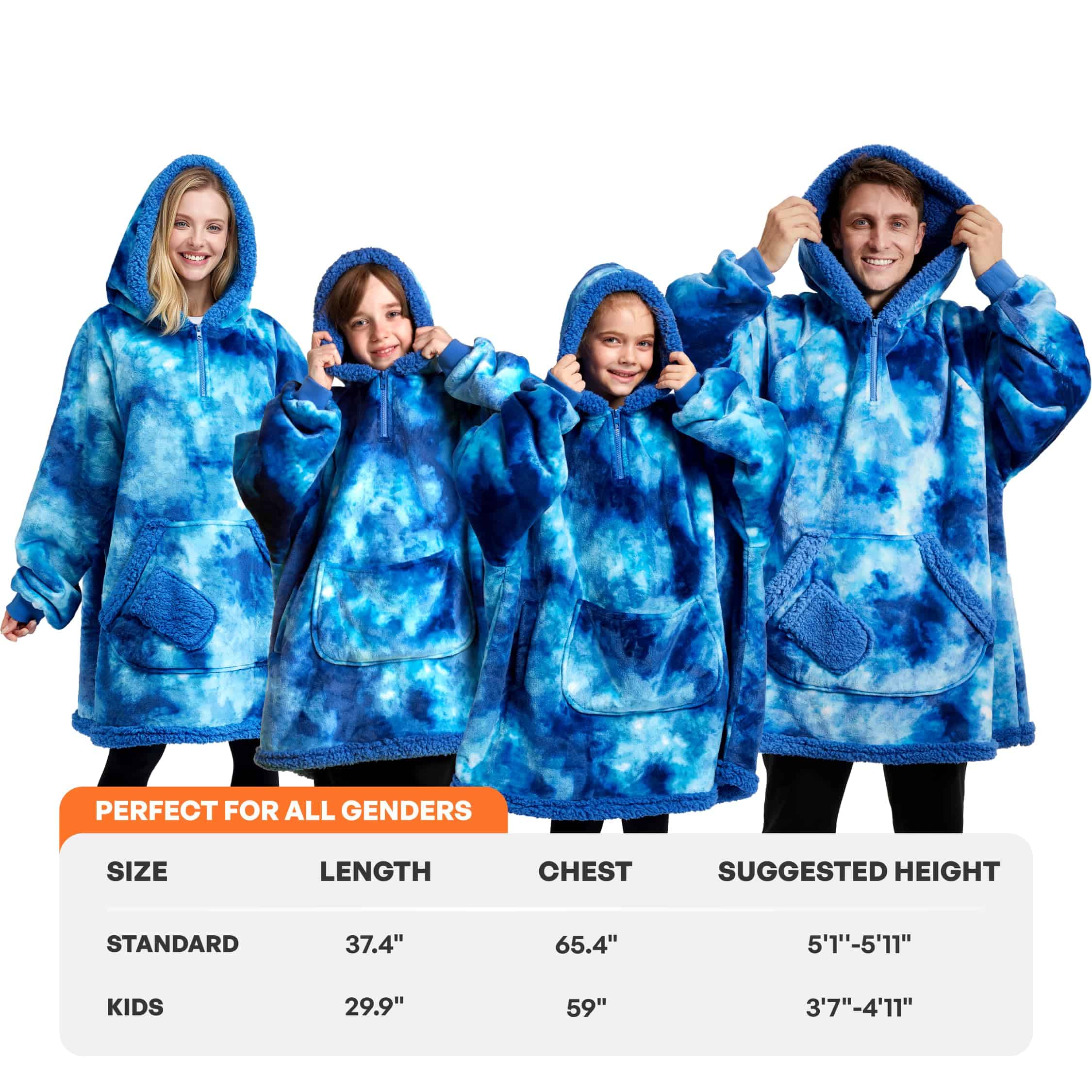 Manta con Capucha Giggling Getup para Mujeres Hombres - - Imagen 5