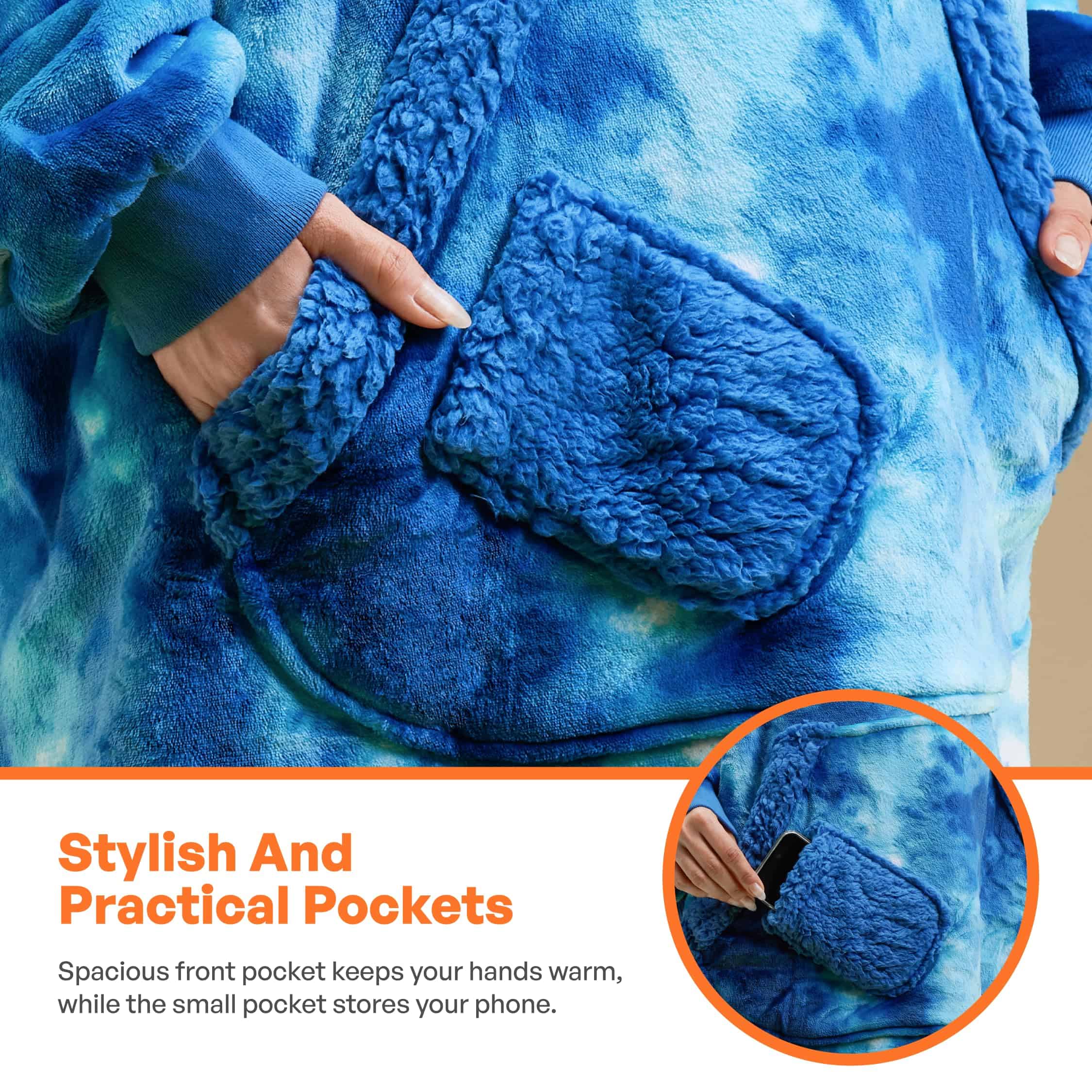 Manta con Capucha Giggling Getup para Mujeres Hombres - - Imagen 6