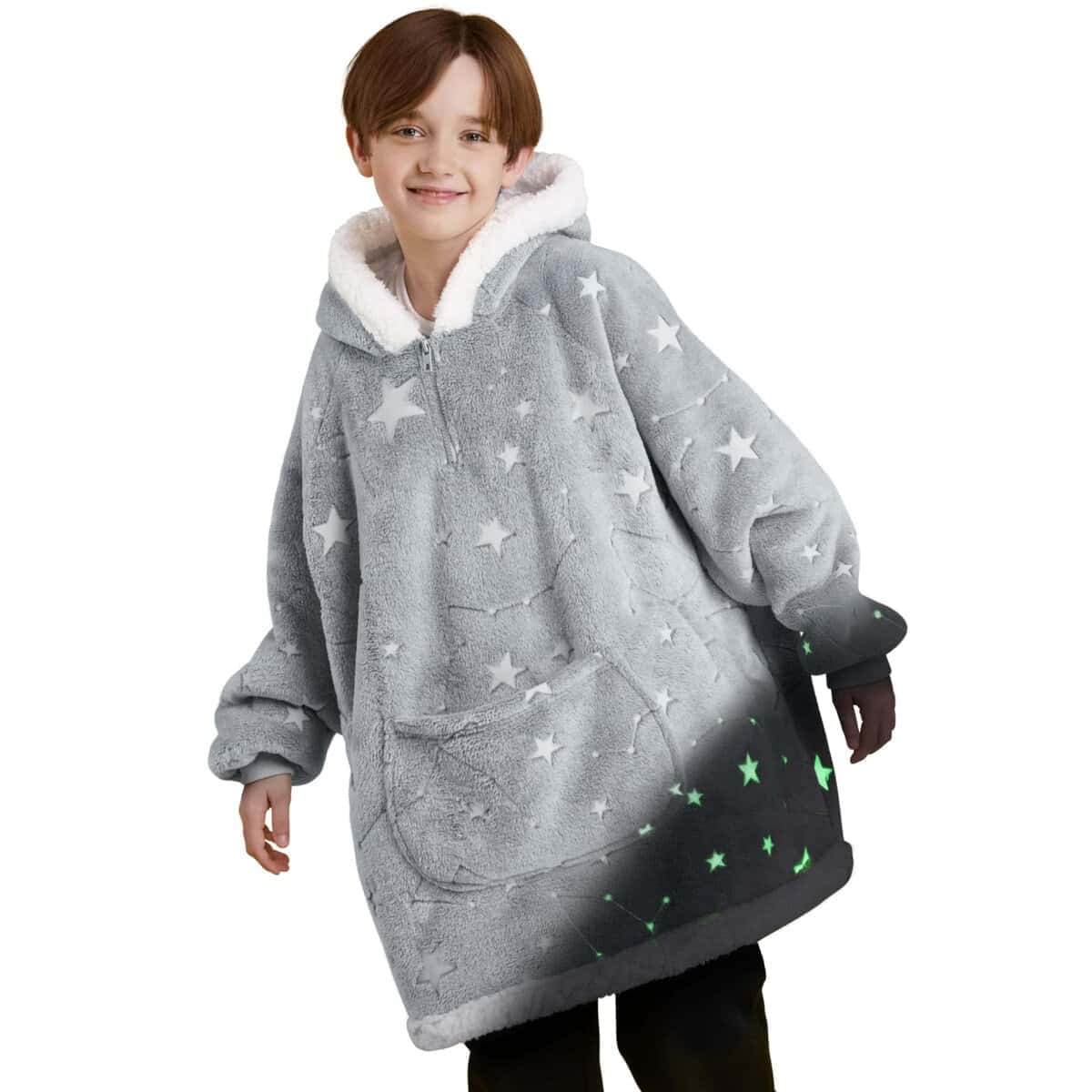 Manta con capucha Giggling Getup Glow in The Dark para