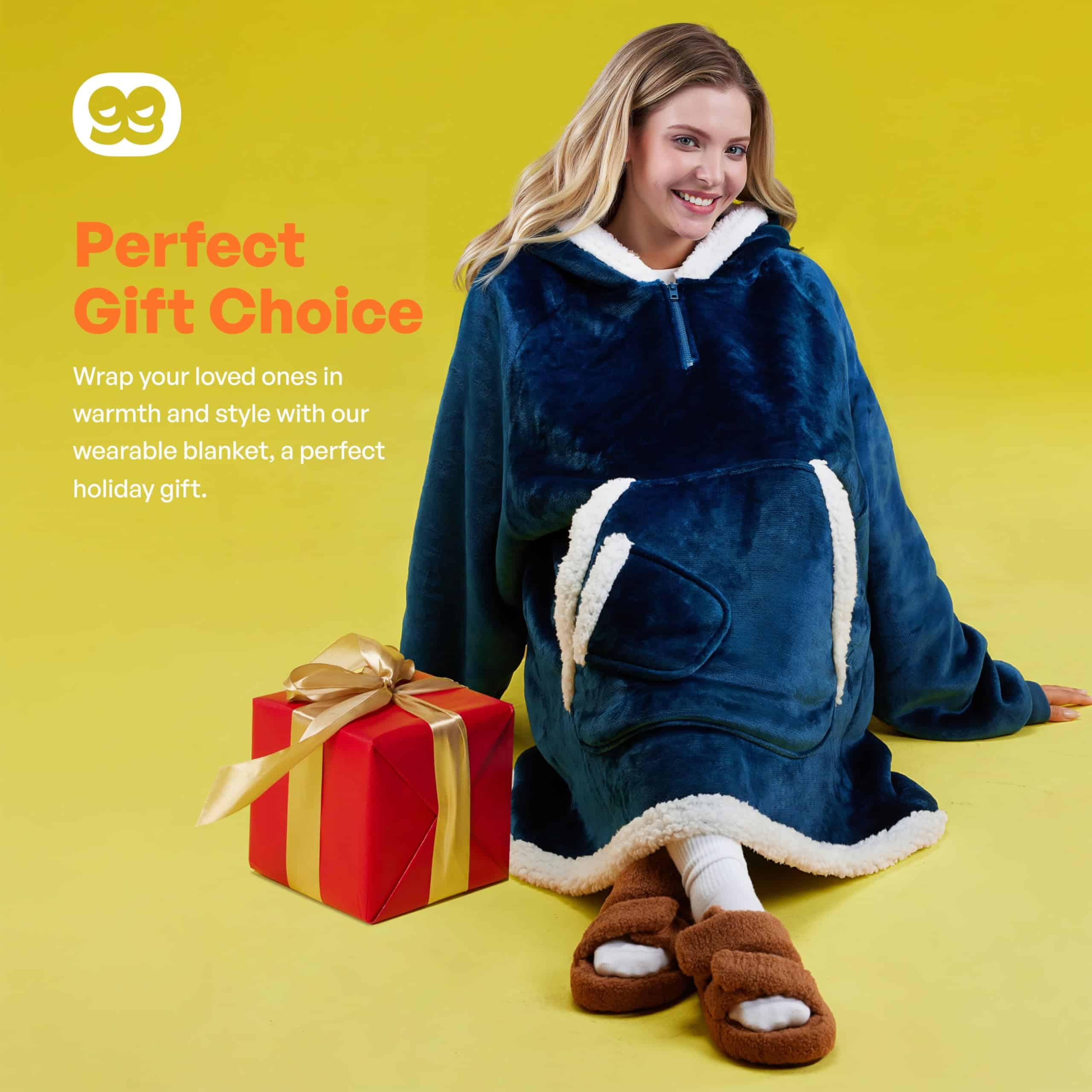 Manta con capucha puesta Giggling Getup para mujeres y - Imagen 8