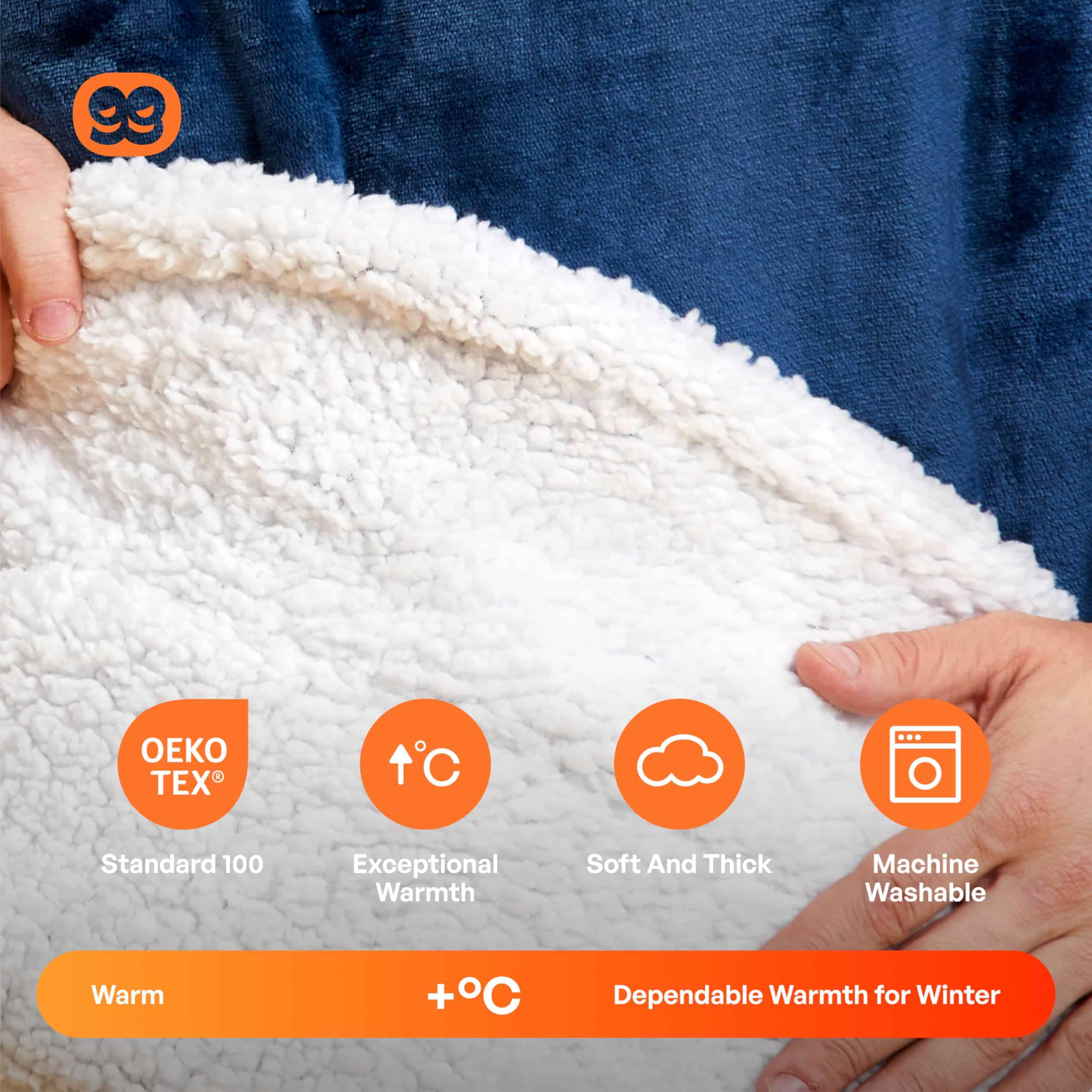 Manta con capucha puesta Giggling Getup para mujeres y - Imagen 4