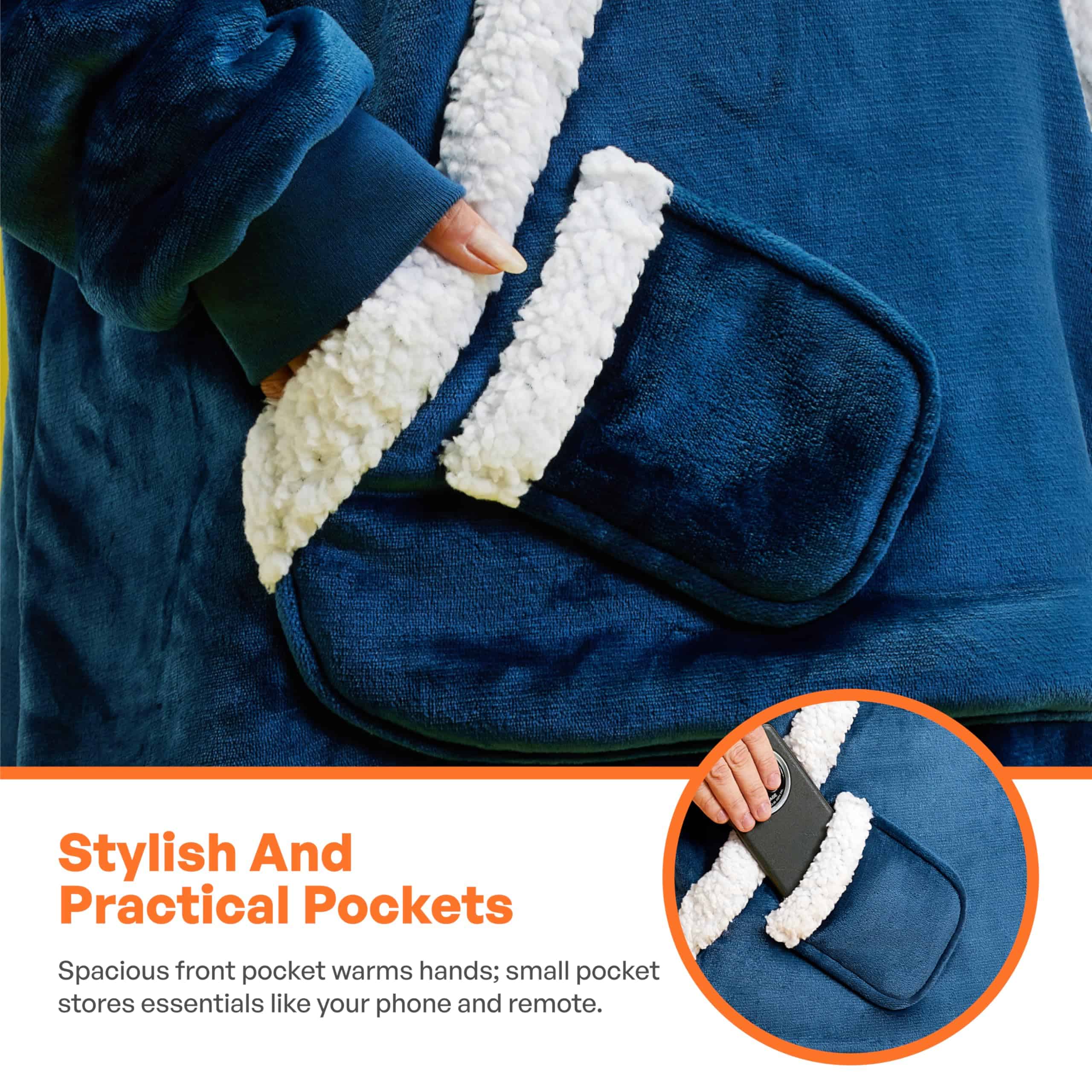 Manta con capucha puesta Giggling Getup para mujeres y - Imagen 6