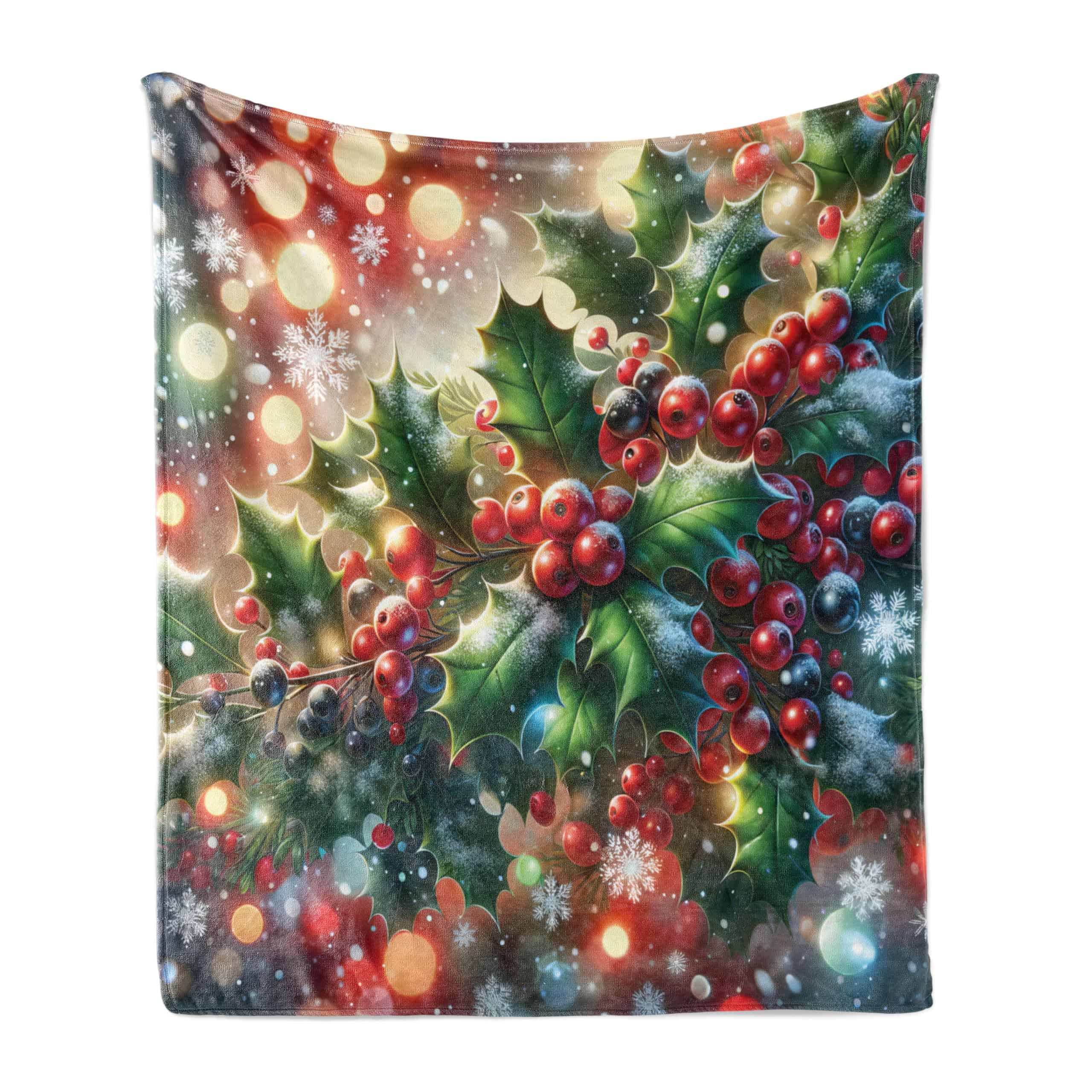 Manta de tiro Lunarable Christmas, Toyon Bayas de Navidad