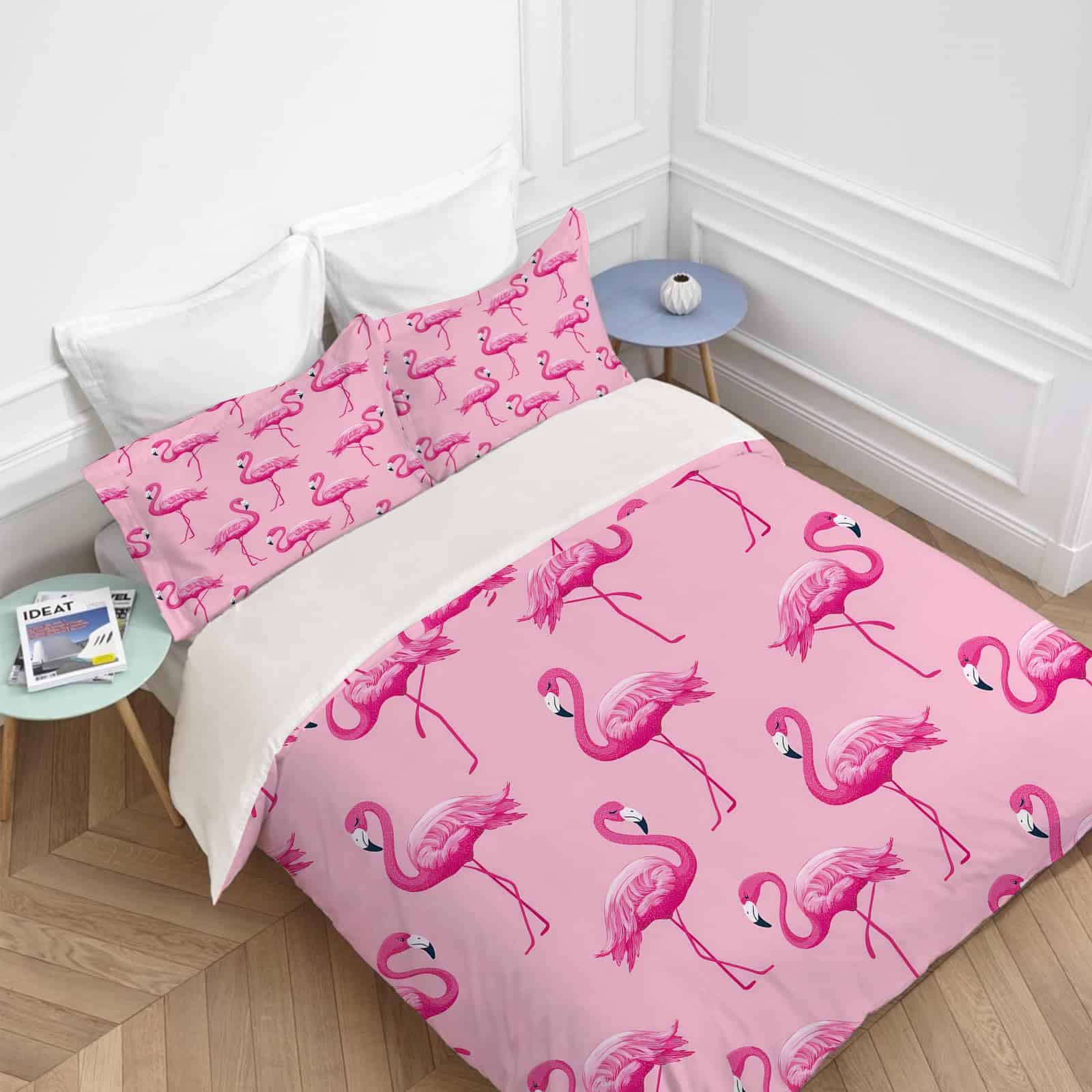 Set de Ropa de Cama de Flamenco Juego de Funda de Edredón - Imagen 7