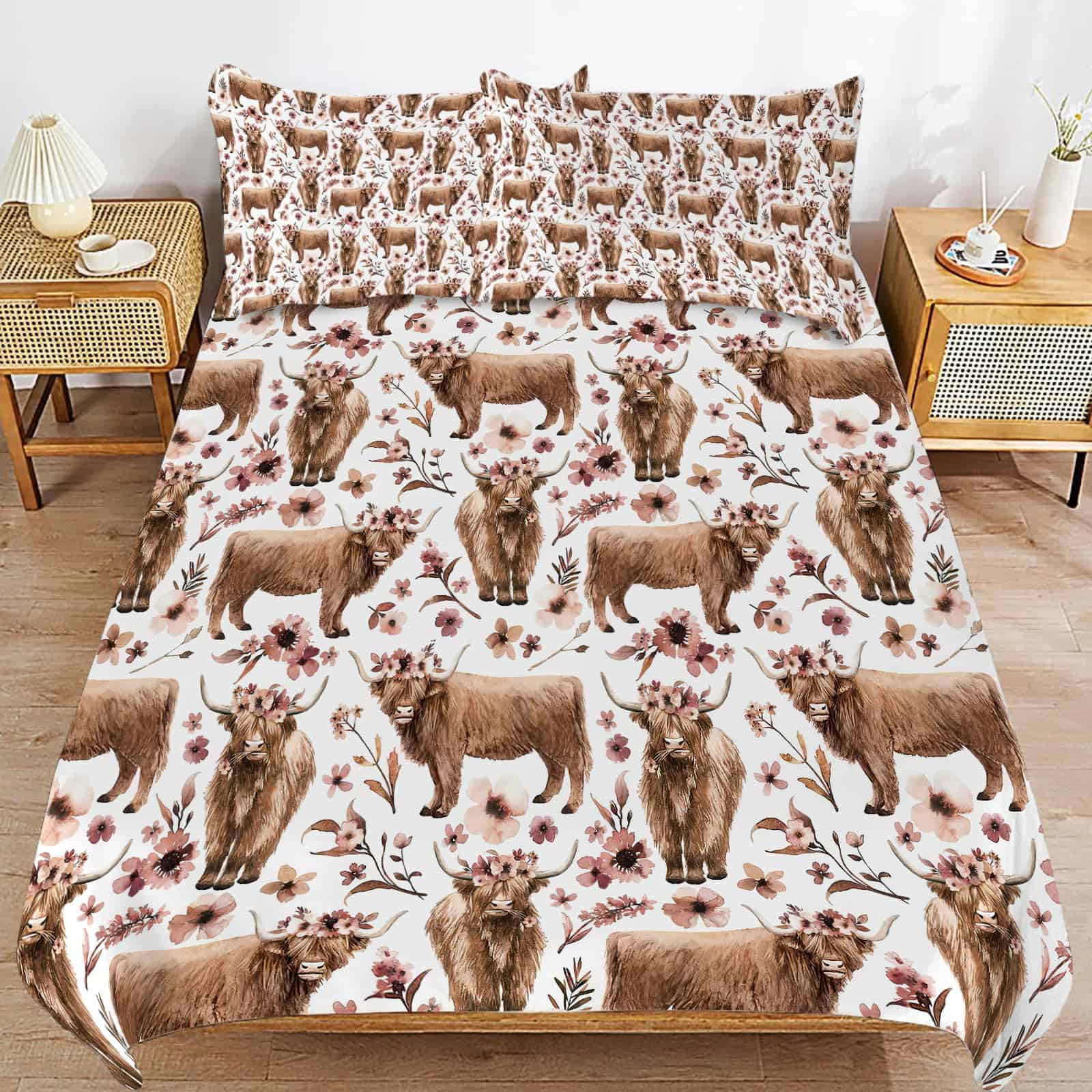 Juego de Funda de Edredón de Vaca Highland Juego de - Imagen 6