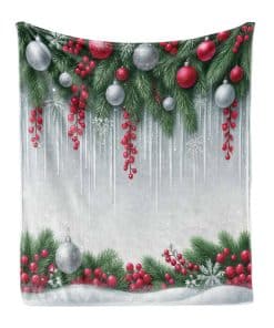 Manta de Navidad Lunarable, Moderno Ambiente Navideño Hojas