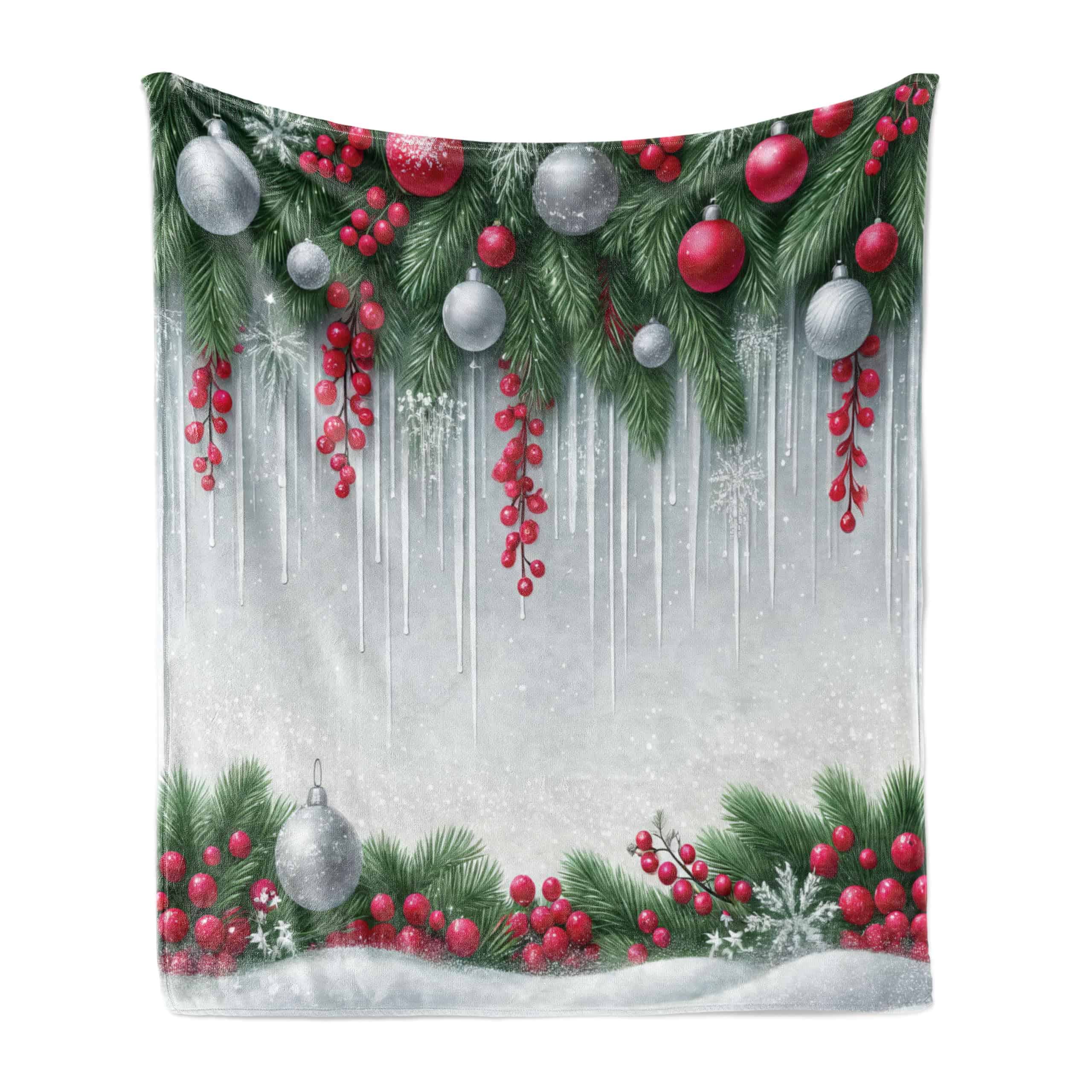 Manta de Navidad Lunarable, Moderno Ambiente Navideño Hojas