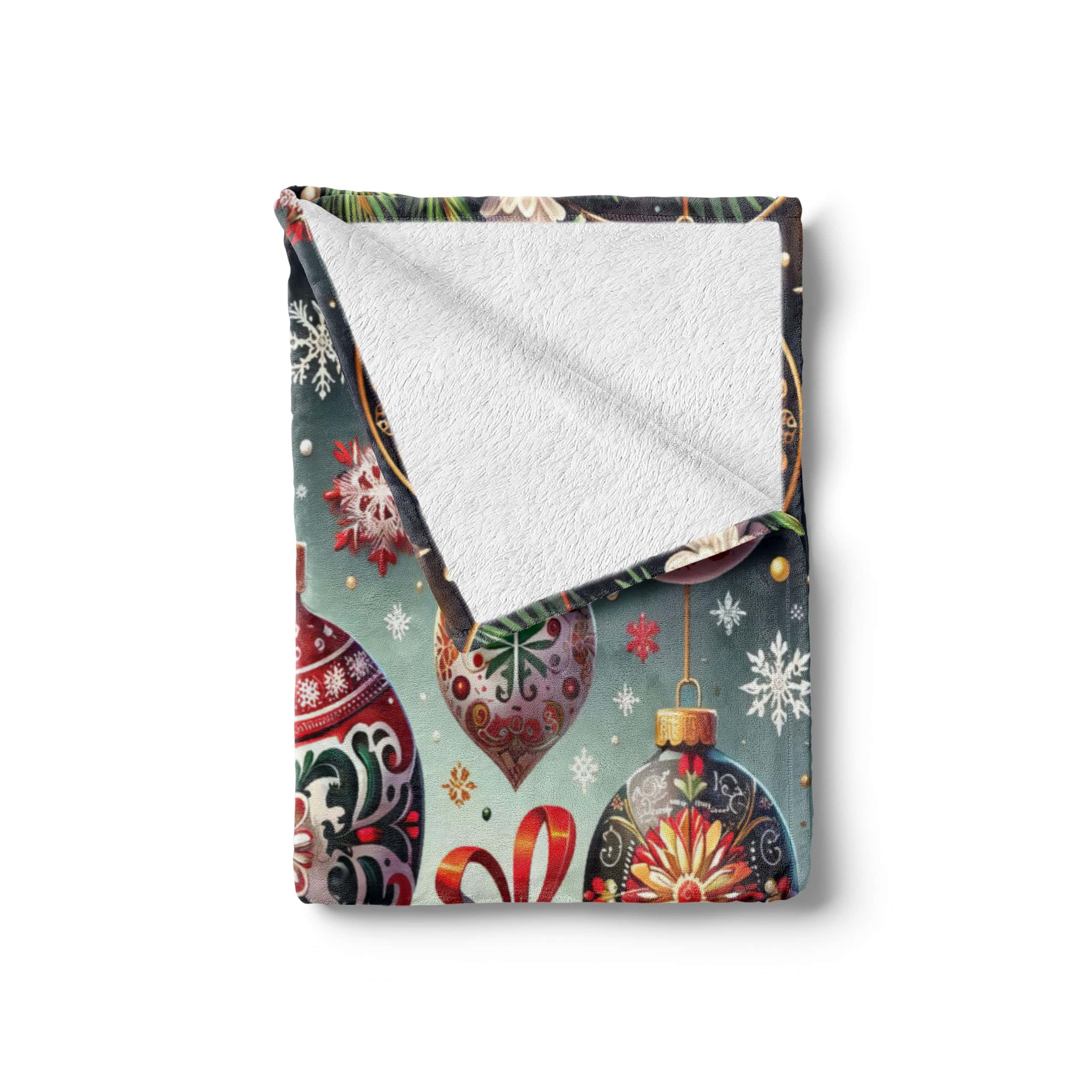 Lunarable Manta de Navidad, Armonía Tradicional de Hojas - Imagen 3