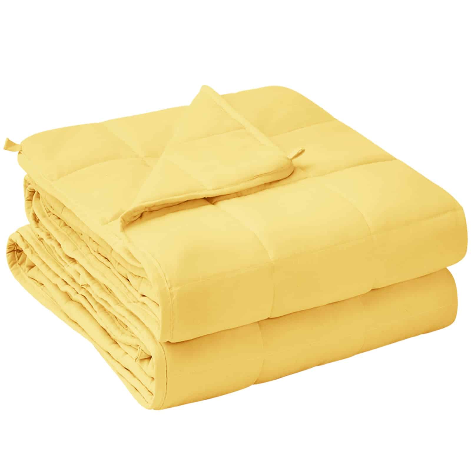 Manta ponderada Yescool para adultos (25 -Amarillo